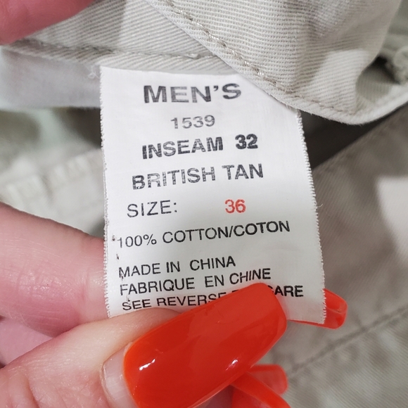 Woolrich Men's Casual Khaki Pants Flat-Front Size 36/32  Preppy Workwear Chinos - Picture 9 of 16